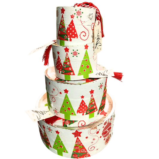 Christmas Dim Sum Gift Boxs - Christmas Trees